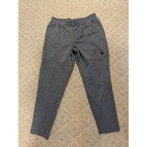 Spyder Active Pants Mens Large Gray ProWeb Joggers Athletic Sweatpants Pockets